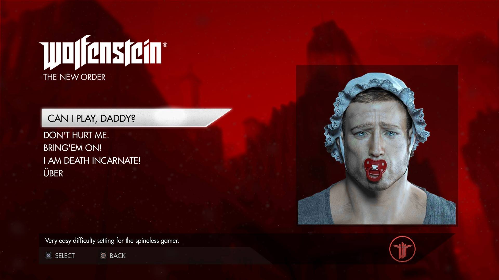 juego que se burla de ti Wolfenstein: The New Order