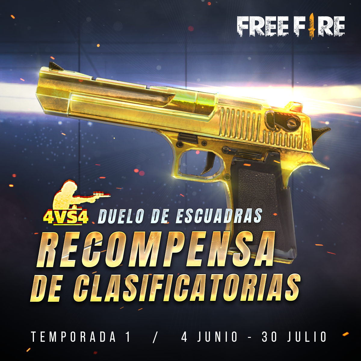 Free fire recompensa de clasificatoria desert eagle