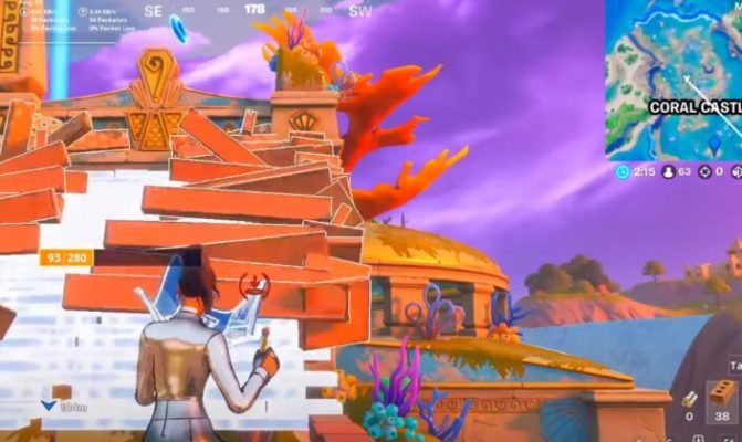 anillos flotantes castillo coral