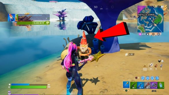 ubicación gnomos castillo coral