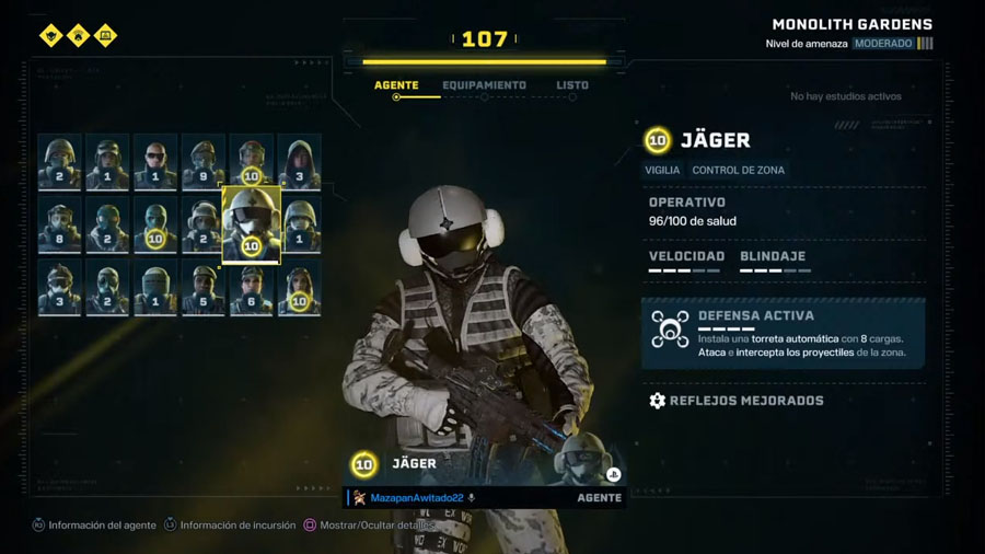 Rainbow Six Extraction todos los especialistas