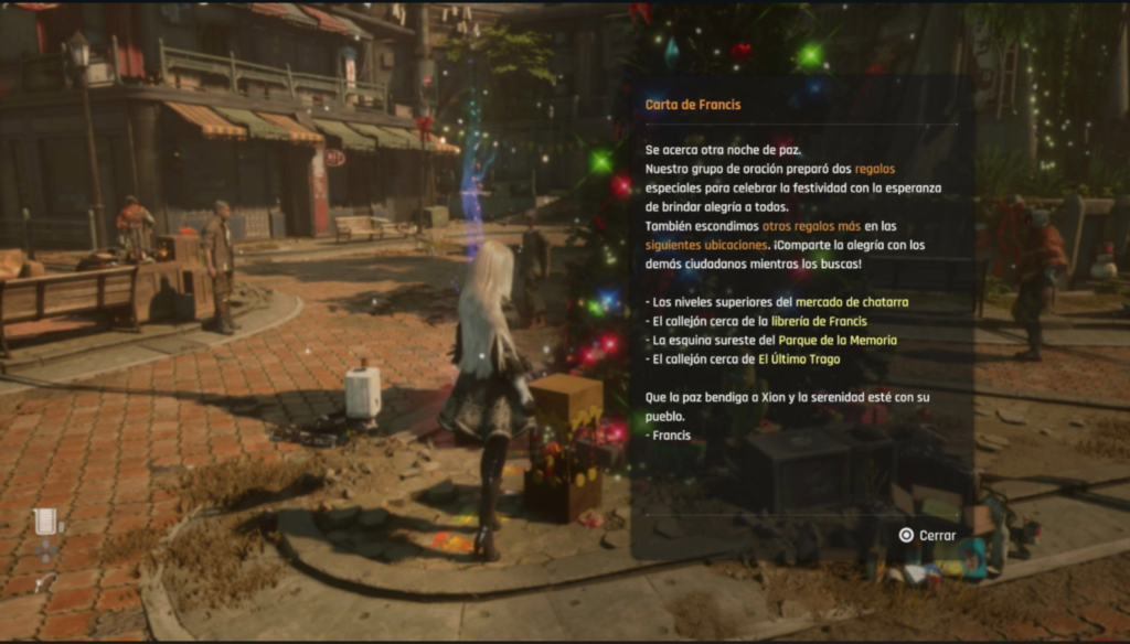 Stellar Blade Ubicación de Regalos Navideños