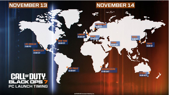 Black Ops 7 horarios de precarga